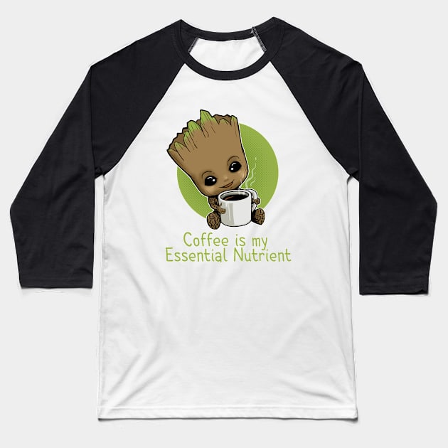 Coffee is my Essential Nutrients Baseball T-Shirt by peekxel